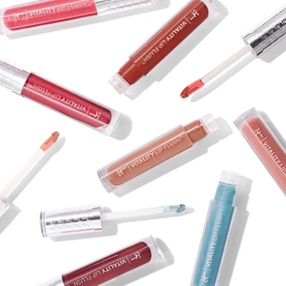 IT COSMETICS Vitality Lip Flush Butter Gloss Nude $24 NIB